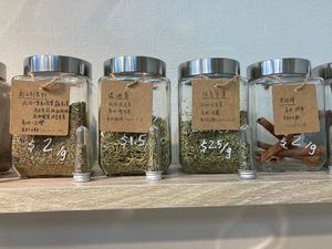 Dried herbs and cinnamon sticks at Zero Living 零居 - Líng Jū in New Taipei City