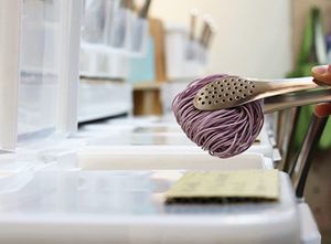 raw noodles at Zero Living 零居 - Líng Jū in New Taipei City