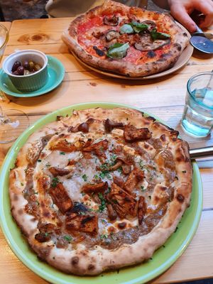 The one with the truffle, parmigiana party in the back at Purezza in Bristol