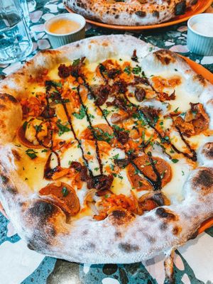 Telling porkies 🍕   at Purezza in Bristol