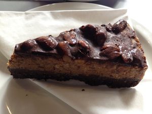 Raw vegan Snickers Cake at Front Bar in Munxar
