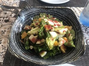 Salad with fruit feast. Divine    at Avocado in Rhodes