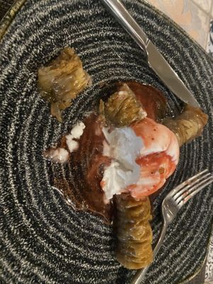 Vegan baclava and ice cream ( vegan)  at Avocado in Rhodes