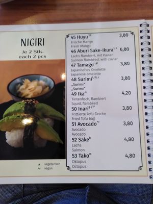 Nigiri at Huang's in Mannheim