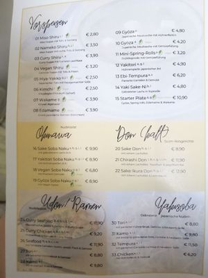 Japanese/ Korean dishes  at Huang's in Mannheim