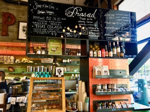 Colorful counter area at Prasad - Pearl District in Portland