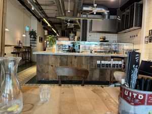 Was hungry and ate the pizza. So here’s the inside of the restaurant   at VITO - Aeschen in Basel