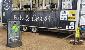 EllMack's fish & chip truck at Elliot's Fish & Chips in Hunstanton