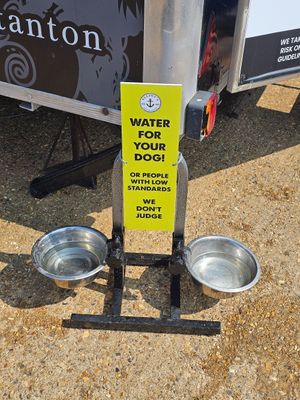 For our furry friends. at Elliot's Fish & Chips in Hunstanton