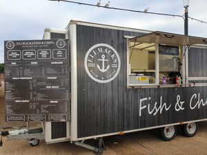 Permanent sited food truck. Friendliest staff!  at Elliot's Fish & Chips in Hunstanton