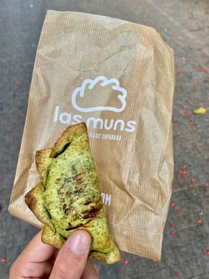 Heura empanada with lemon 🍋  at Las Muns  in Malaga