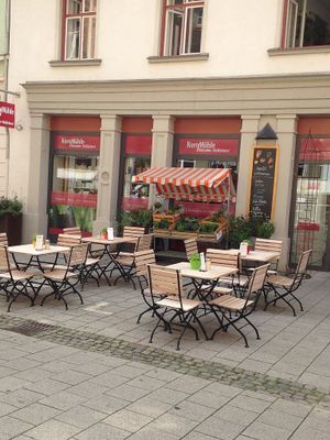 Outside at Kornmühle in Ulm