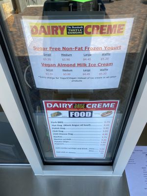 Almond soft serve  at Dairy Creme in Grand Haven