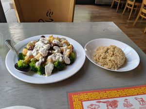 Walnut Shrimp and Broccoli Bowl at VeggiEAT - Summerlin in Las Vegas