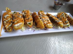 Jalapeño poppers at VeggiEAT - Summerlin in Las Vegas