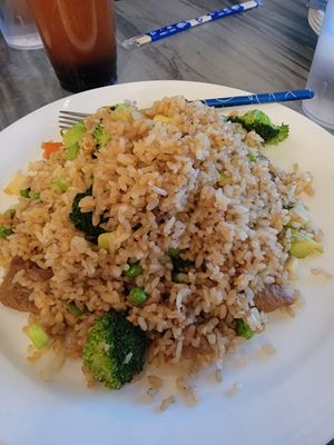Beef fried rice at VeggiEAT - Summerlin in Las Vegas