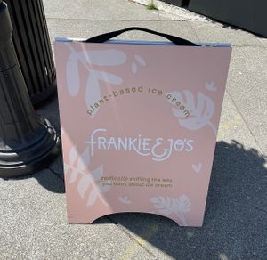 cute sign!   at Frankie & Jo's - University Village in Seattle