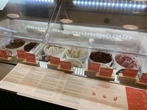 All the flavors at Frankie & Jo's - University Village in Seattle