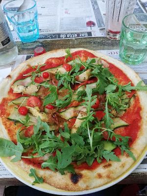 Pizza Verdura  at La Scaleta in Tours