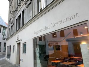 outside at Okoase in Halle