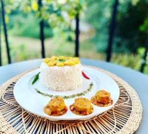 Rougail "saucisses" 🌱 at Le Métïs Végétal in Thiais