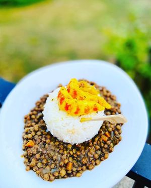 Bouillon "crevettes" at Le Métïs Végétal in Thiais