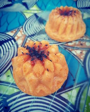 Gâteau patate douce caramel salé at Le Métïs Végétal in Thiais