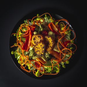 Vegan Potato and Salat at Planet One in Arbon