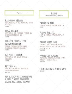 vegan menu 03 at Pizzeria Little Star in Cagliari