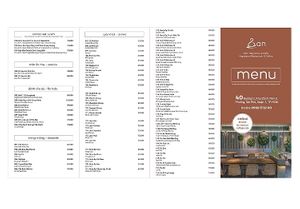 Menu delivery at Doa Sen Vang Nha Hang Chay An in Ho Chi Minh City