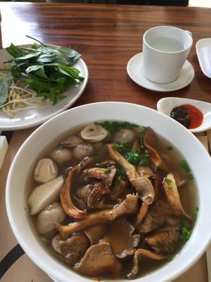 Vegan Pho- phở chay at Doa Sen Vang Nha Hang Chay An in Ho Chi Minh City