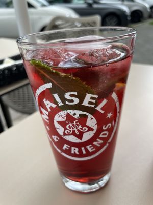 Hibiscus-Schorle  at Glückstein in Mannheim