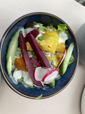 Little salad with pickles  at Glückstein in Mannheim