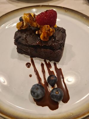 Warmer Brownie at Glückstein in Mannheim