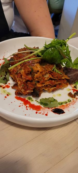 Lasagne mit Sonnenblumenhack at Glückstein in Mannheim