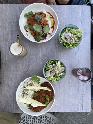 Lasagne and mung dal  at Glückstein in Mannheim
