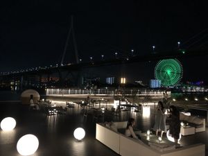 Patio restaurant on the 3rd floor at Liber Hotel at Universal Studios Japan in Osaka