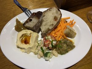 Vege Tapas Assorted plate at Toritsukare Otoko in Tokyo