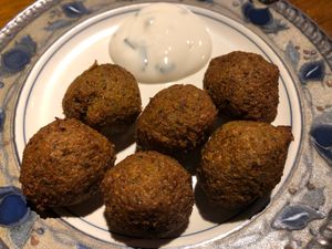 Falafels. at Toritsukare Otoko in Tokyo