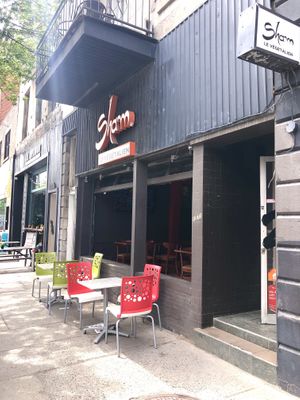 Outside at Sham - Mont Royal in Montreal