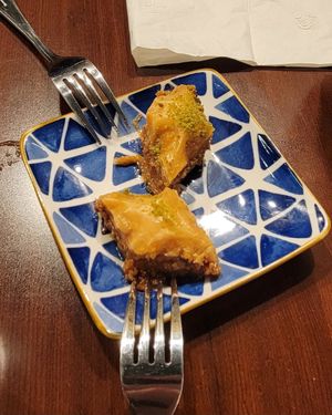 Baklava - a kind gift from our server at Sham - Mont Royal in Montreal