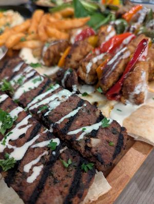 Kebab and skewers at Sham - Mont Royal in Montreal
