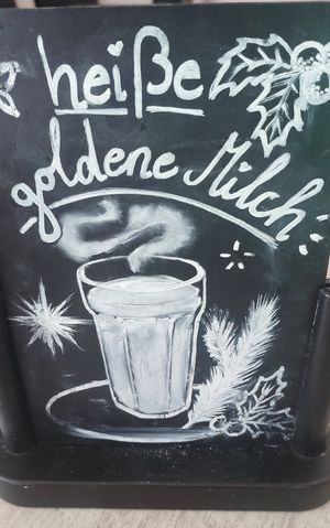 hot golden milk at Veganbar in Bremen