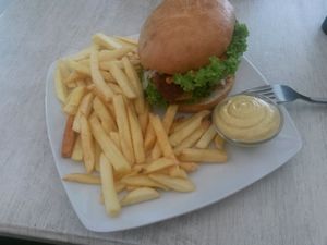whöner burger at Veganbar in Bremen