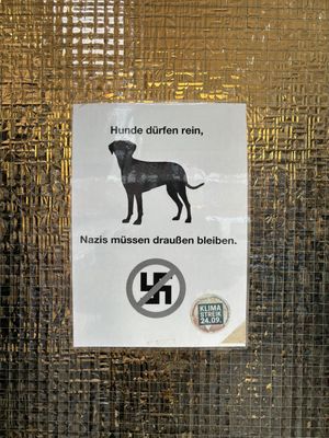 Stabiler Willkommensgruß! 👍  at Veganbar in Bremen