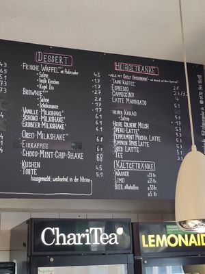 Menu at Veganbar in Bremen