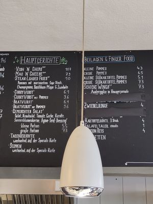 Menu at Veganbar in Bremen