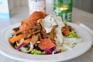 the vegan Kebab ";whöner"; at Veganbar in Bremen