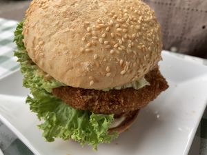 No-Chicken Burger  at Veganbar in Bremen