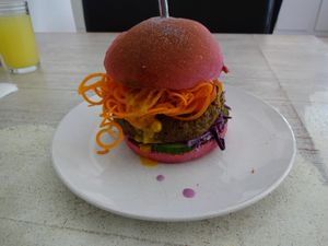 unicorn burger - magic!  at Veganbar in Bremen
